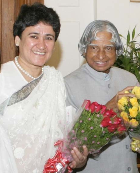 Mrs Ratan Kaul with the Honorable Ex-President of India Shri Abdul Kalam